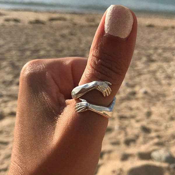Nyssa™ | Adjustable Silver Hug Ring