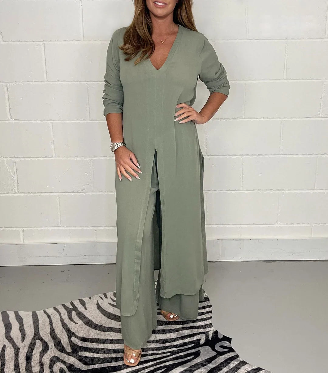 Autumn™ | Women's Long Top and Pants Set
