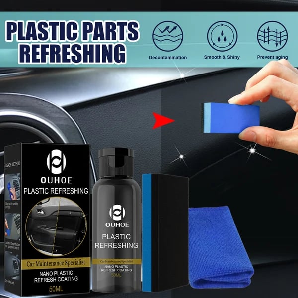 ShineGuard™ | Turn Faded Plastic Deep Black Again!