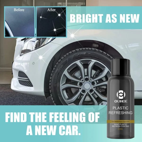 ShineGuard™ | Turn Faded Plastic Deep Black Again!
