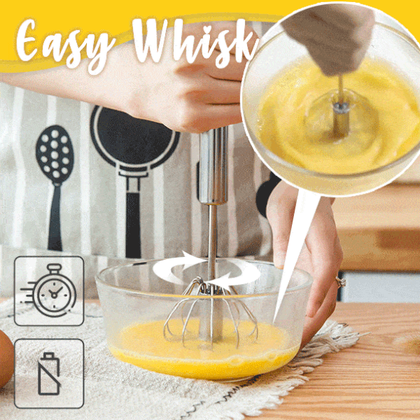 WhiskMaster™ | Effortless Whisking with a Durable Semi-Automatic Egg Beater