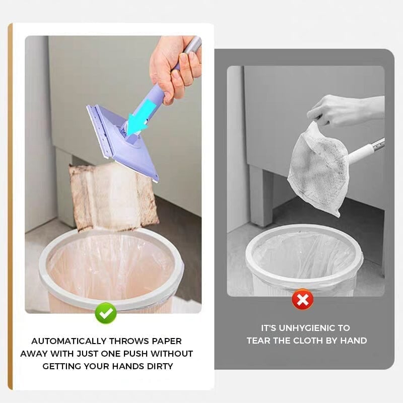 AutoWipe™ | Switch Mop Cloths Without Touching the Dirt!