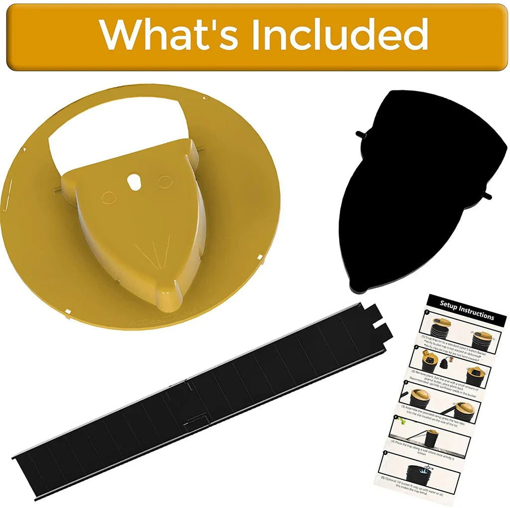 PestGuard™ | Bucket Mouse Trap with Flip Lid