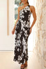 Dina™ | Floral One-Shoulder Pleated Maxi Dress