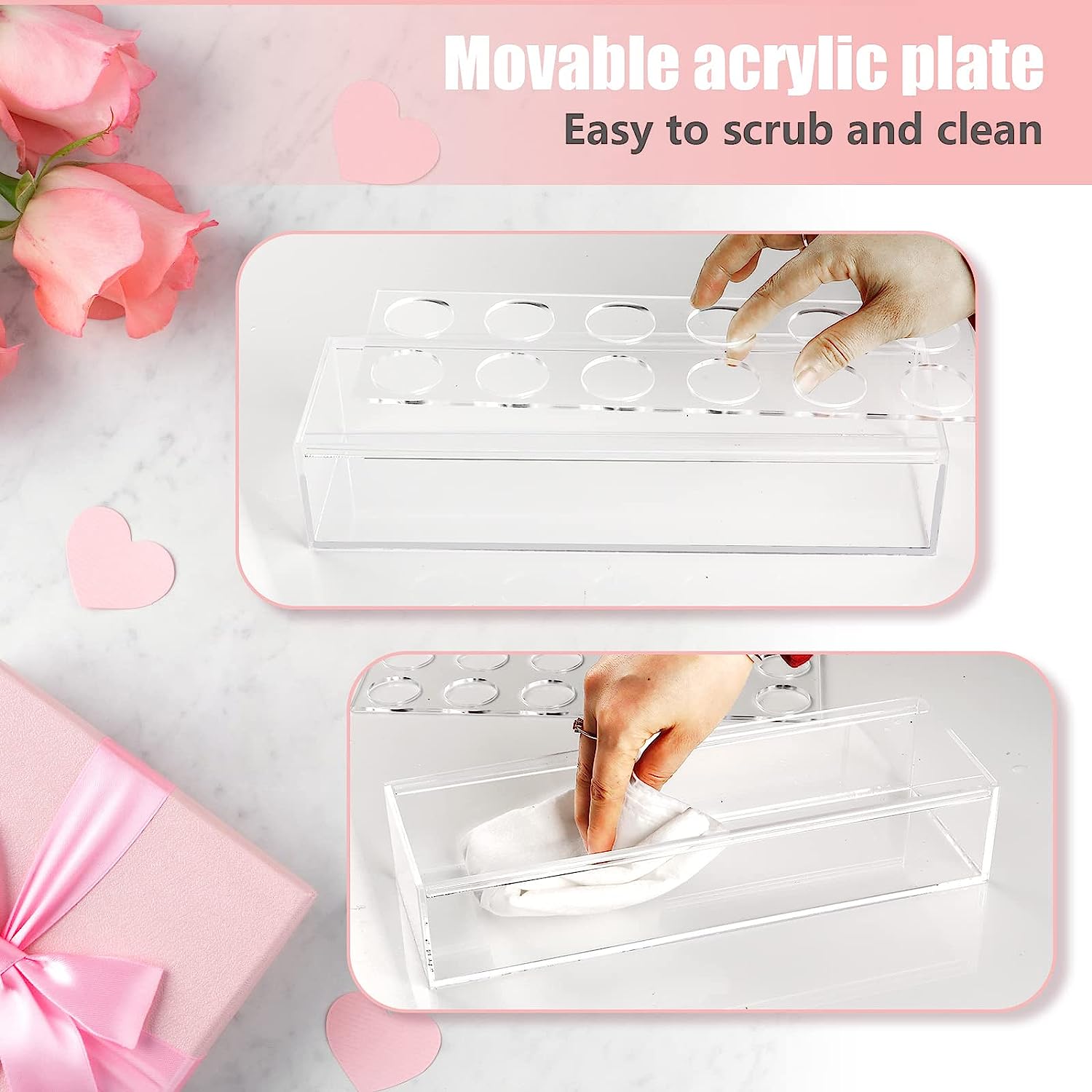 BloomGuard™ | Blooming Treasures Blossom Keeper Acrylic Vase