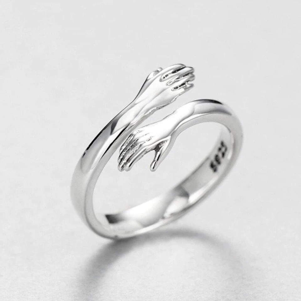 Nyssa™ | Adjustable Silver Hug Ring