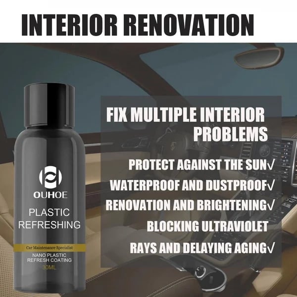 ShineGuard™ | Turn Faded Plastic Deep Black Again!