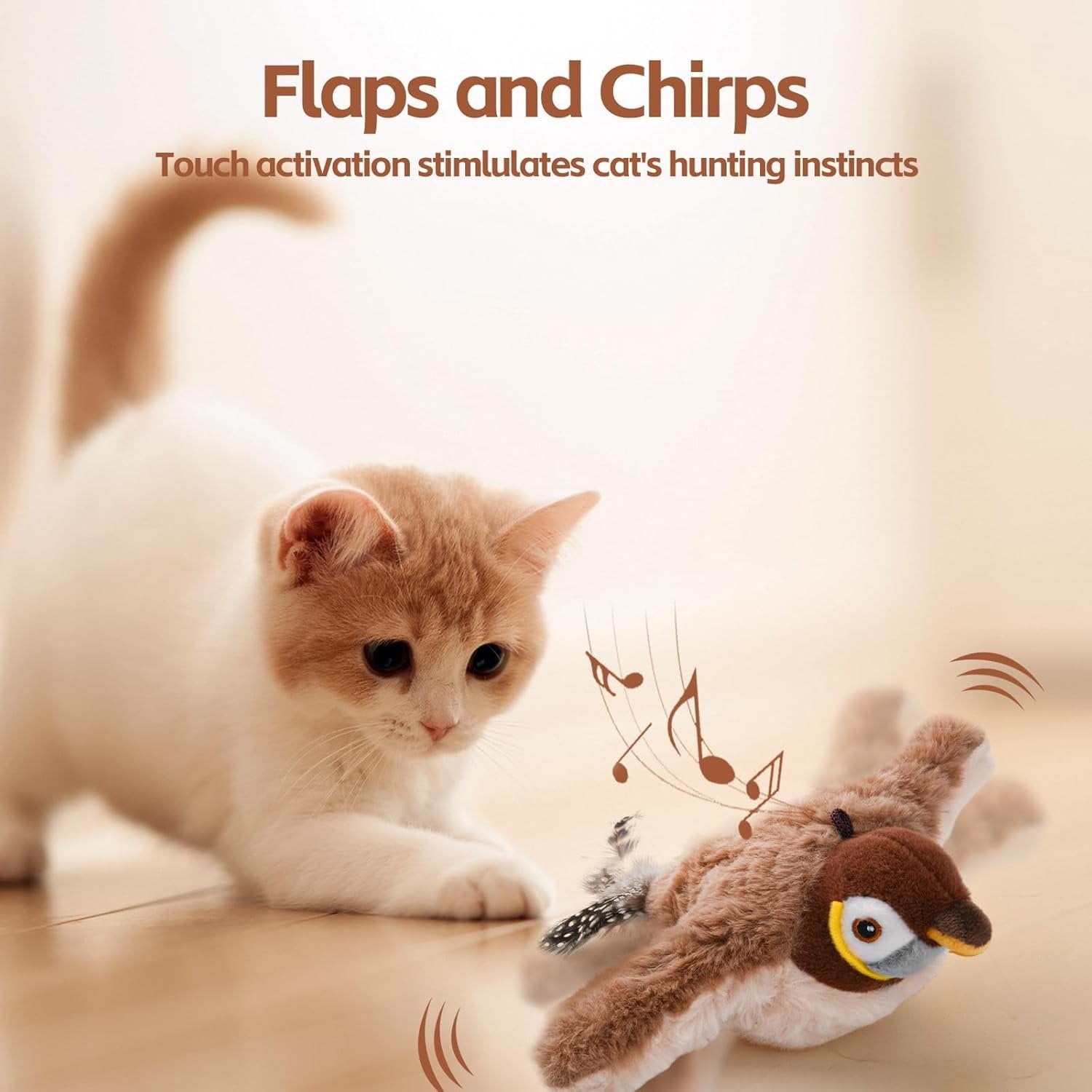 FeatherFrenzy™ | Realistic Bird Play for Happy Cats