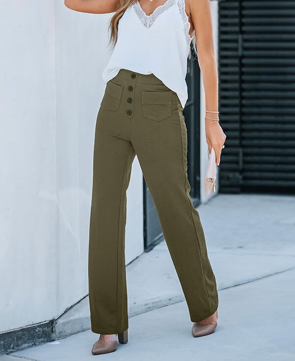 Victoria™ Elastic Pants With High Waist