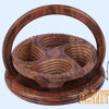 Nature's Charm Wood Art Fruit Basket