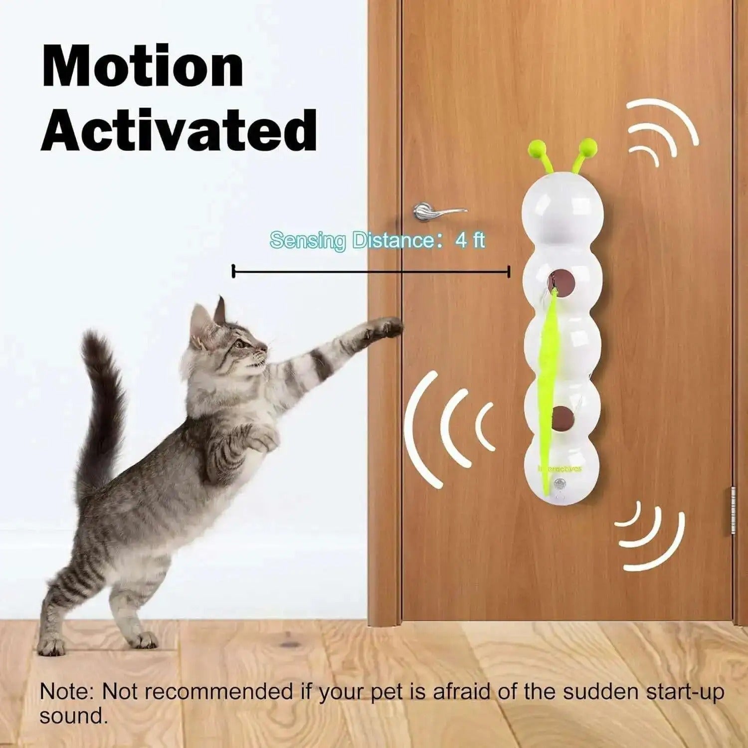 WiggleWorm™ | The Wall-Mounted Cat Toy That Brings Endless Fun