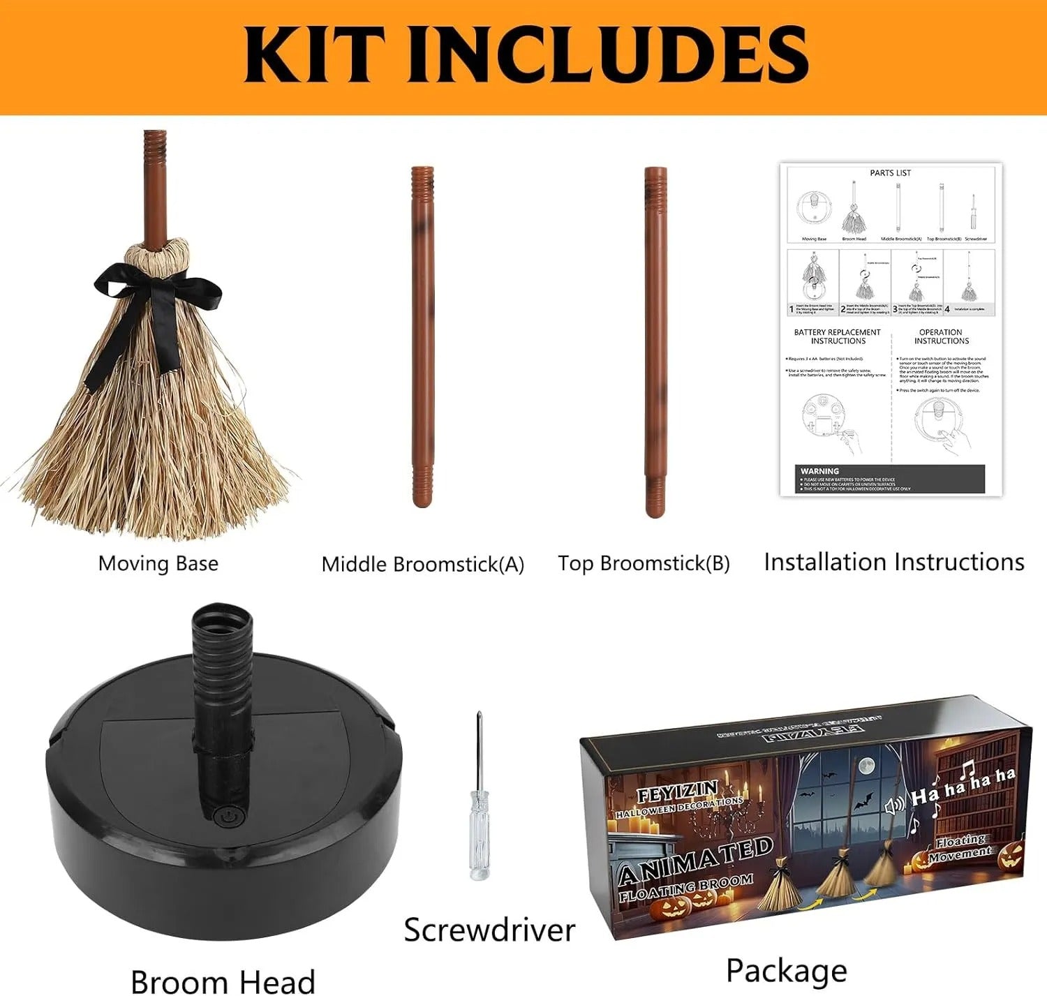 BroomBoo™ | The Broom That Brings the Haunt Home