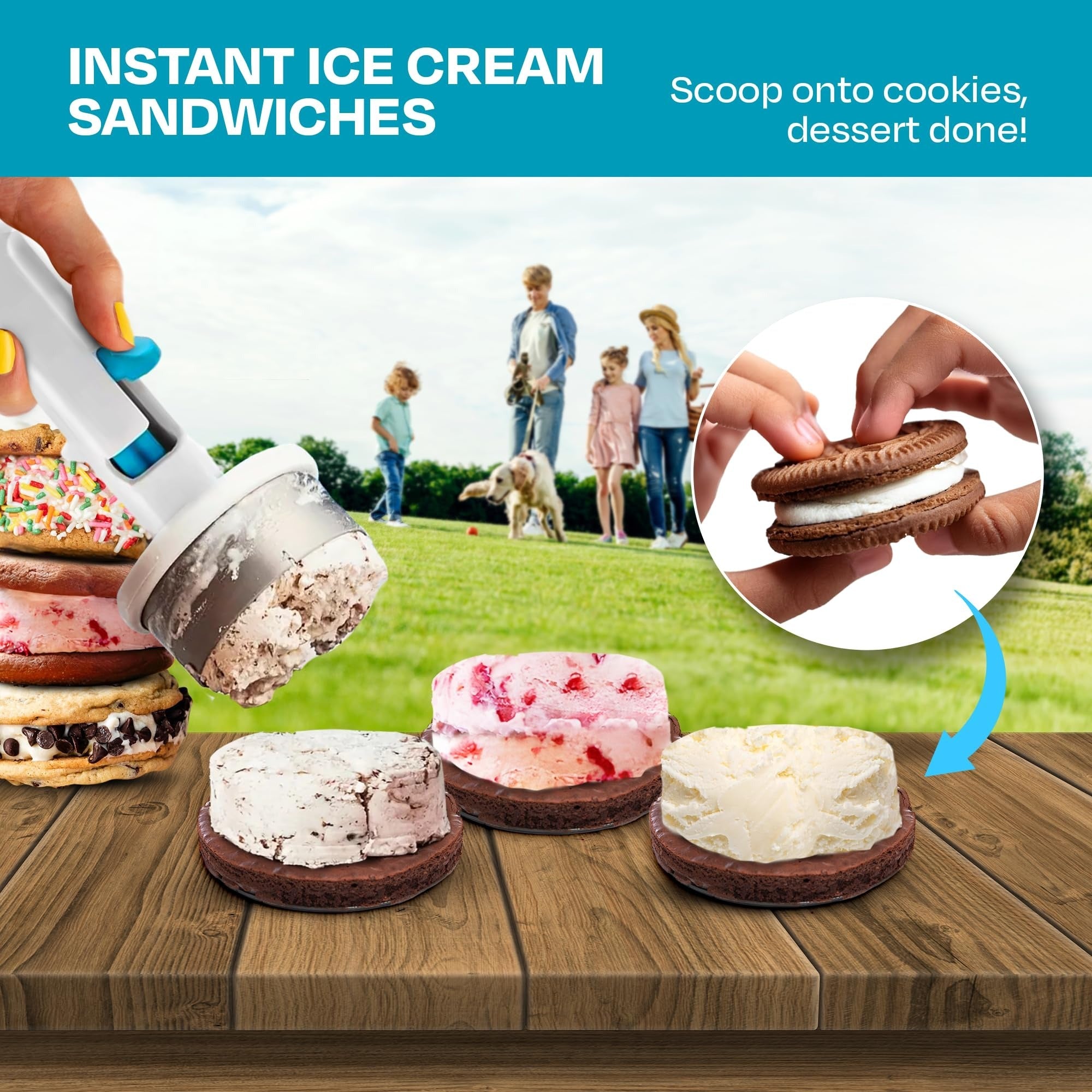 ScoopSlide™ | Perfect Ice Cream Discs — No Mess, Just Magic!