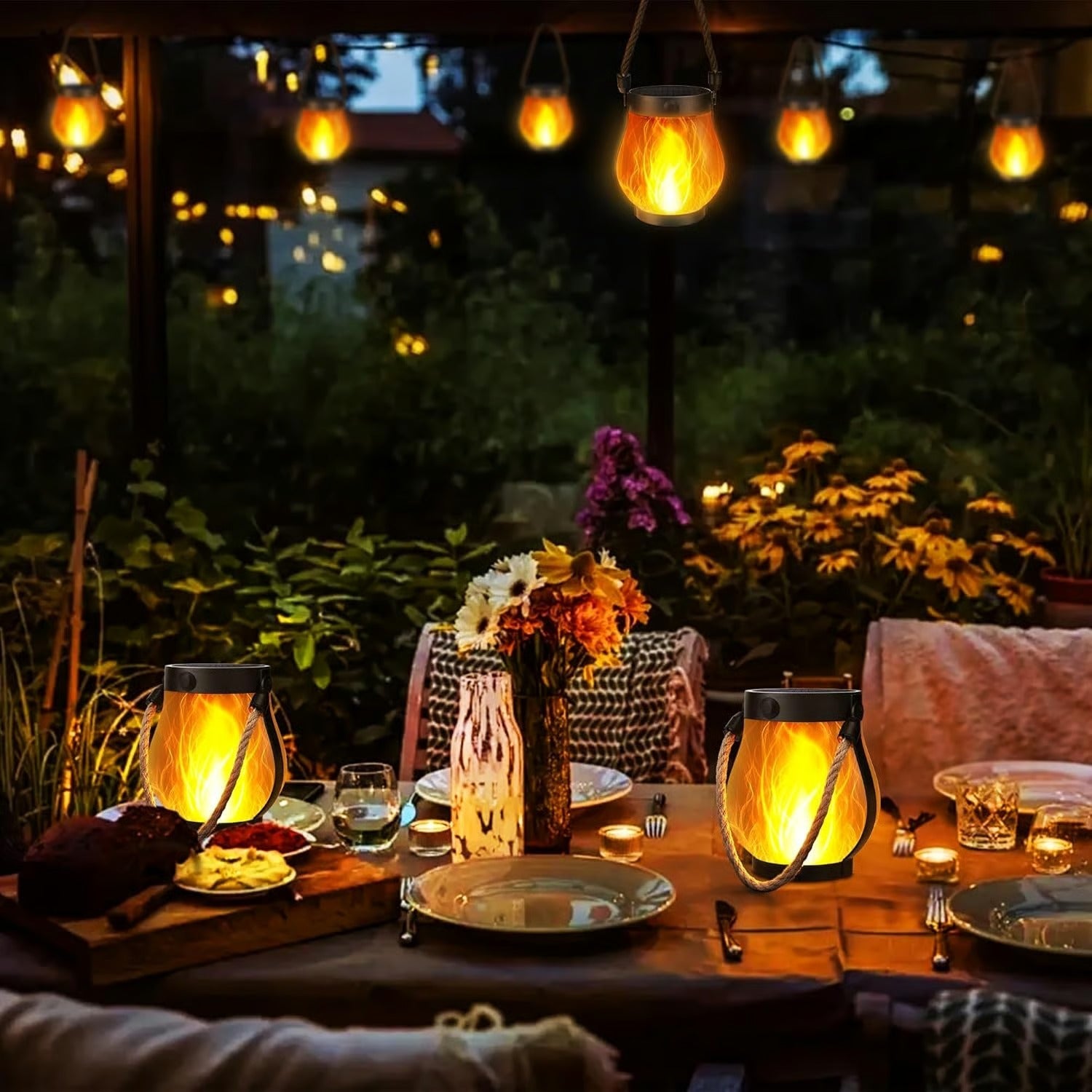SolarFlame™ | Let Your Evenings Dance with Firelight!