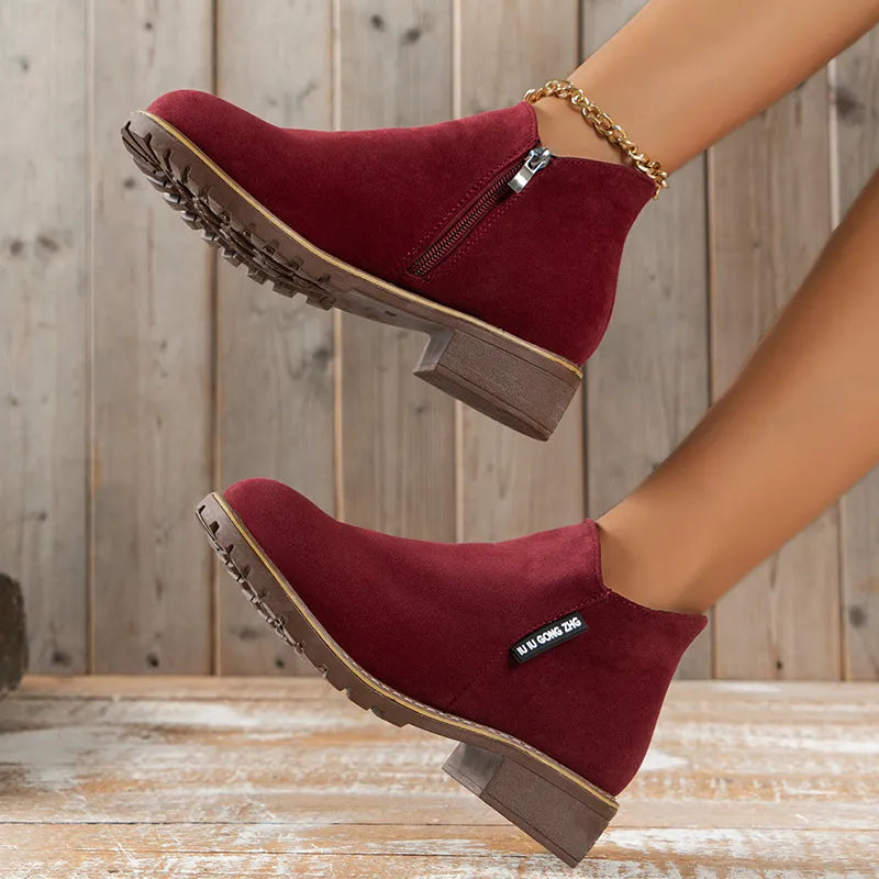 Donna™ | Thick Sole Ankle Boots
