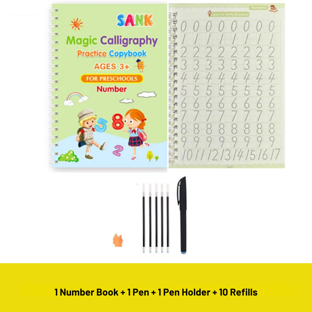 DesertWaves™ | Magic Practice Copybook | ✍️ Improves Handwriting & Boosts Penmanship