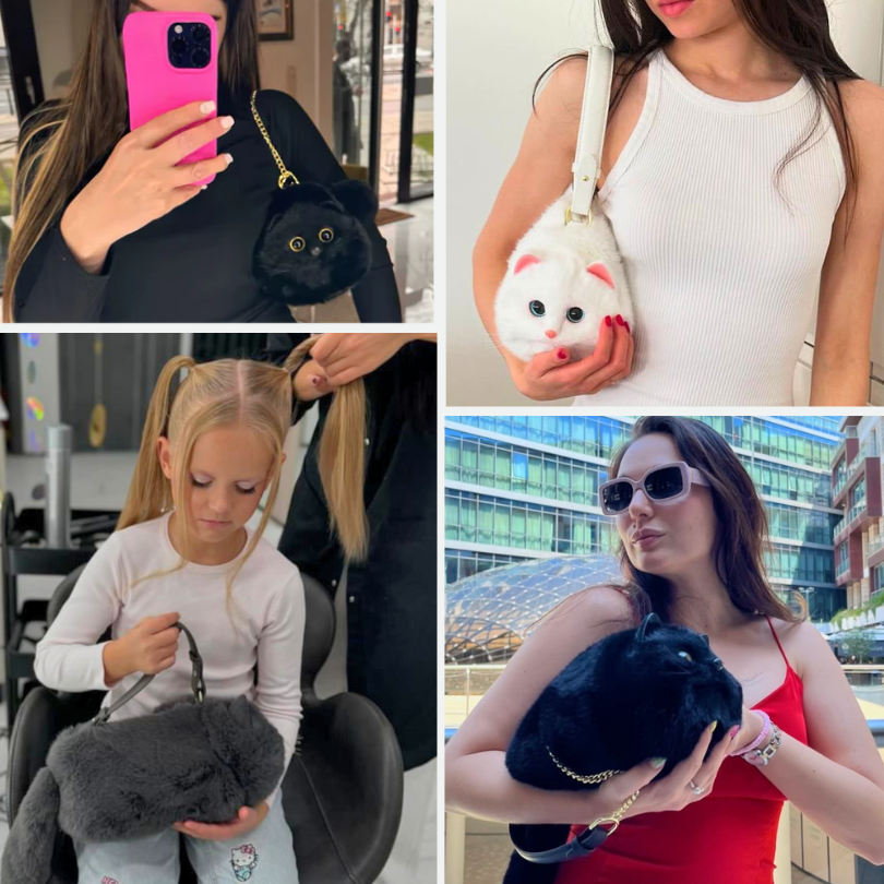 KittyLuxe™ | Italian Designer Cat Handbag