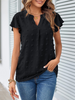 Tessia™ | Elegant Patchwork & Ruffle Blouse