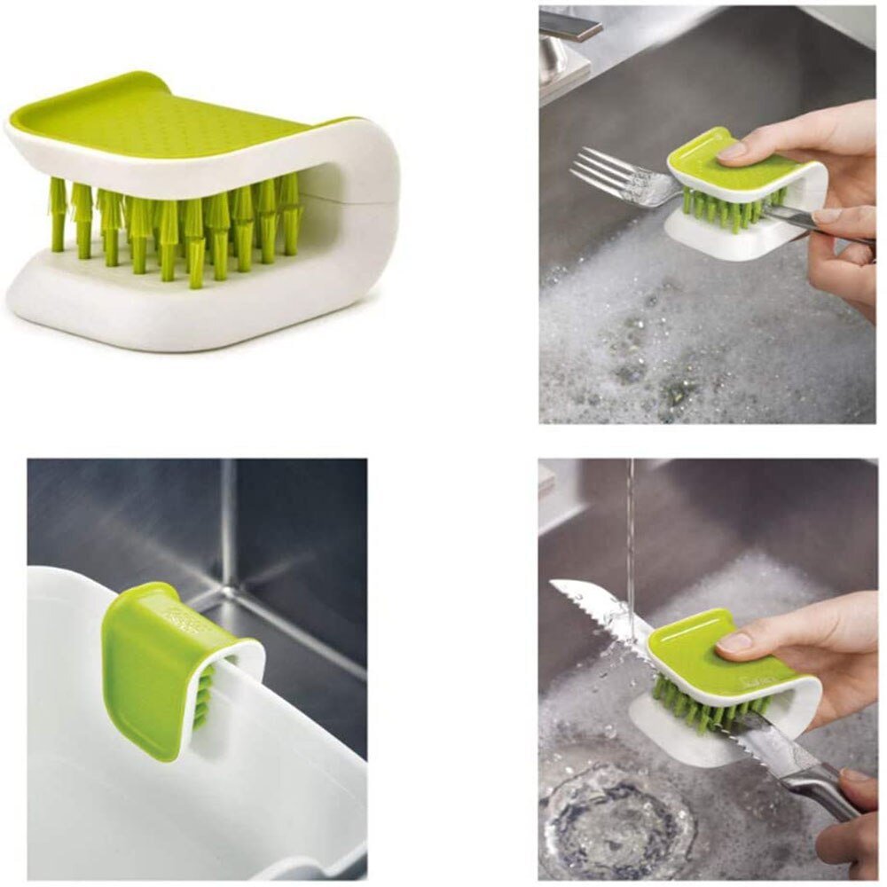 U-Shaped Knife and Cutlery Cleaner Brush