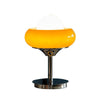 Vintage Bauahus Glass Yellow Table Lamp