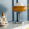 Vintage Bauahus Glass Yellow Table Lamp