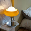 Vintage Bauahus Glass Yellow Table Lamp