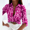 Liora™ | Semi-Long Sleeve Blouse with Classic Collar