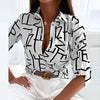 Liora™ | Semi-Long Sleeve Blouse with Classic Collar