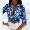 Liora™ | Semi-Long Sleeve Blouse with Classic Collar