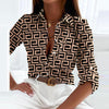 Liora™ | Semi-Long Sleeve Blouse with Classic Collar