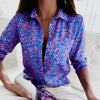 Liora™ | Semi-Long Sleeve Blouse with Classic Collar