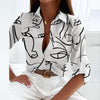 Liora™ | Semi-Long Sleeve Blouse with Classic Collar